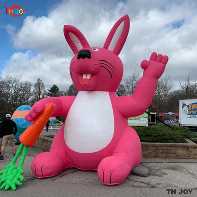 26FT Tall Pink Cute Giant inflatable Easter Bunny Rabbit For