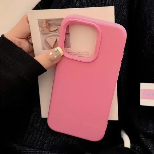 Dopamine-Inspired Silicone Solid Color Simple Fashion Phone Case for iPhone 17 Pro 16 Plus 16 Pro Max 15 14 13 12 11 Back Cover - Image 8