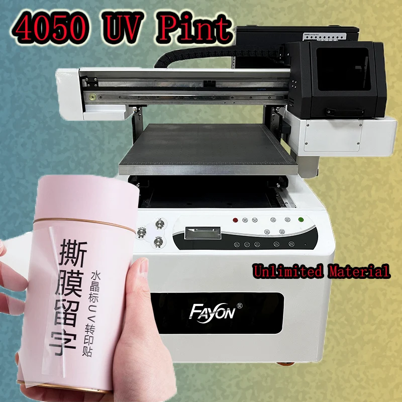 Fayon 자동 인쇄기, 잉크젯 프린터, 금속 유리, 긴 서비스 수명, 올인원, 2 I3200 프린트 헤드, 4050 A0, 무료 배송 