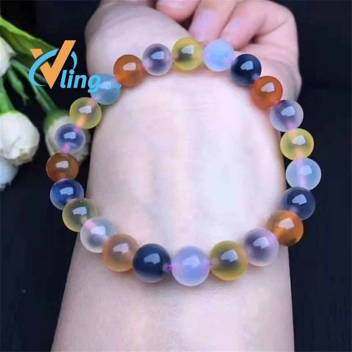 Sugar Heart Agate Bracelet Jade Simple Single-Loop Manufacturer Spot Wholesale Exquisite Fashion Women Jewelry Versatile