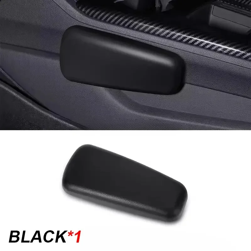 Car Faux Leather Knee Pad Car Interior Pillow Comfortable Leg Knee Cushion Memory Foam Universal Thigh Support 6.89X2.95inch