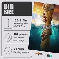 The Hand Of God Jigsaw Puzzle Activity Games Jesus Christ Wooden Puzzle Art Playset Marvel Wood Puzzles For Adults Toys For Boys 2