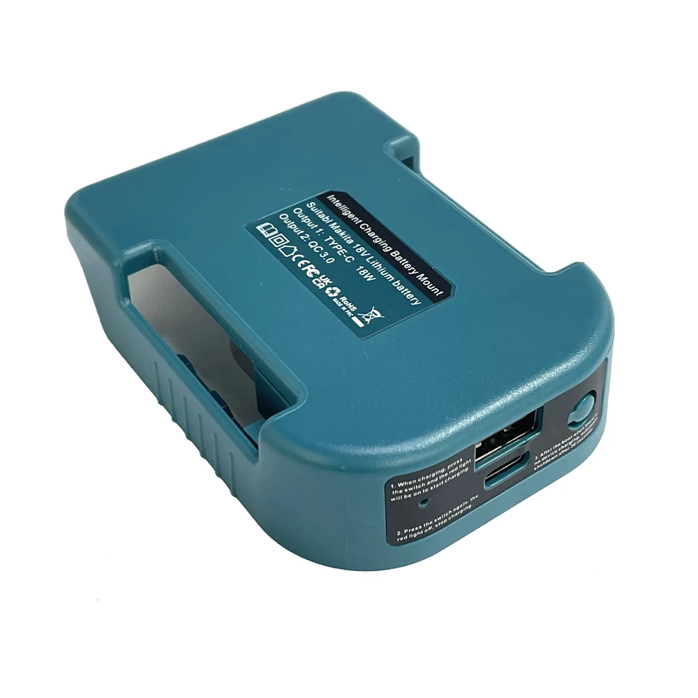 1pc For Makita 18V With USB With Type-C Battery Holder For Makita 18V Battery BL