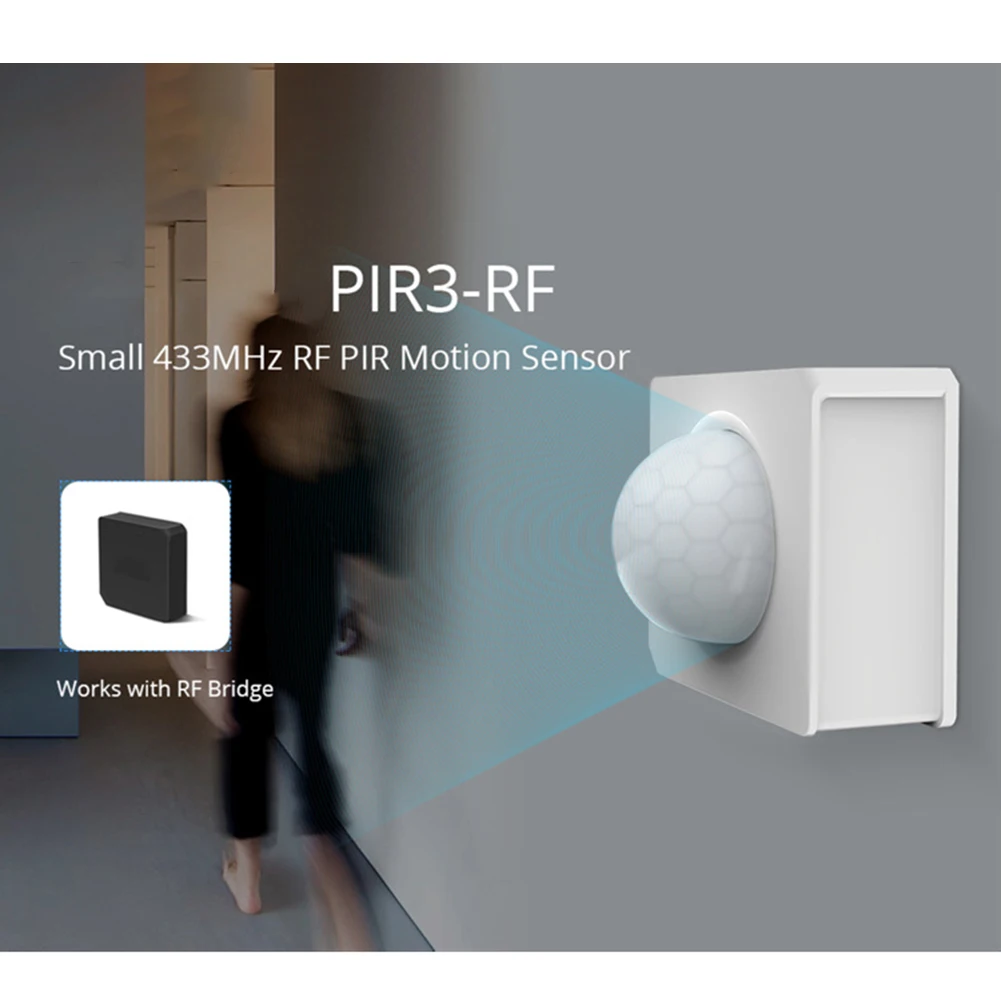PIR3-RF 스마트 PIR 모션 센서용 미니 무선 보안 감지기 알람, 전기 테스트 장비 부품, 1 개