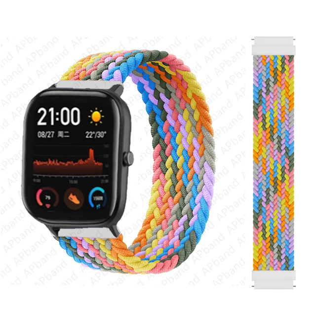 Braided Solo Loop Watch Strap - 20mm & 22mm Adjustable Band