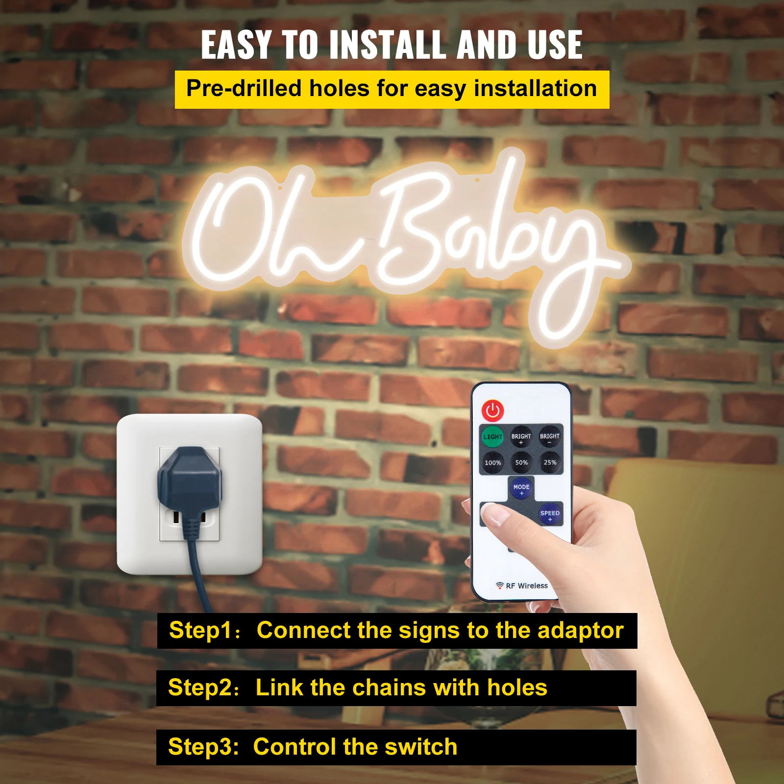 Neon Sign Decoration Illuminated Lighting for Party