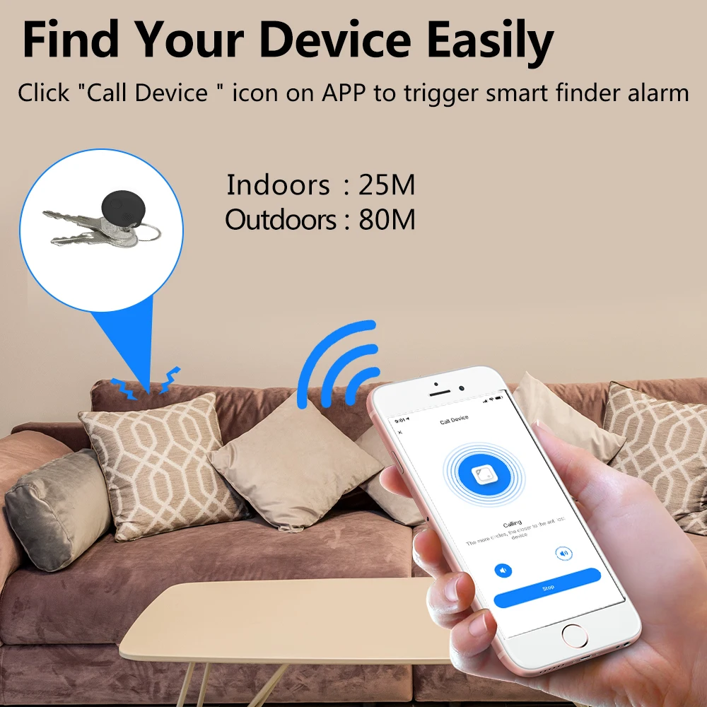 Tuya Smart Tag Anti Lost Alarm Wireless Bluetooth Mini GPS Tracker Smart Home APP Search Location