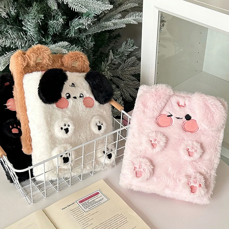 Plush A6 Kpop Photo Album Cartoon Idol Binder Photocard Holder Dog/Cat/Bear Photocard Collection Books Card Protector photo card holder photocard holder photocards collection