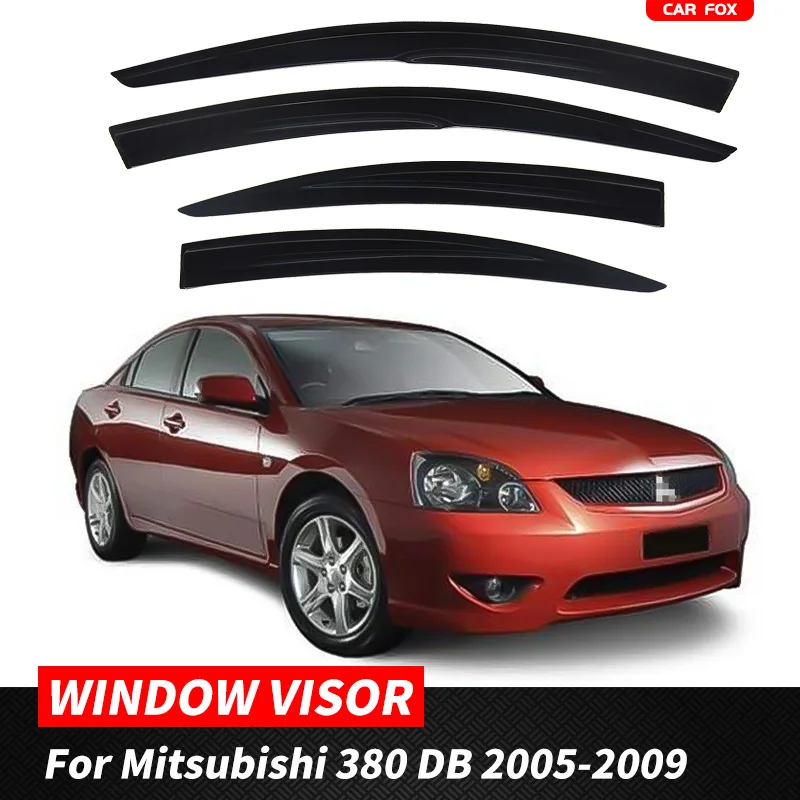 

For Mitsubishi 380 2007-2012 Plastic Window Visor Vent Shades Sun Rain Deflector Guard