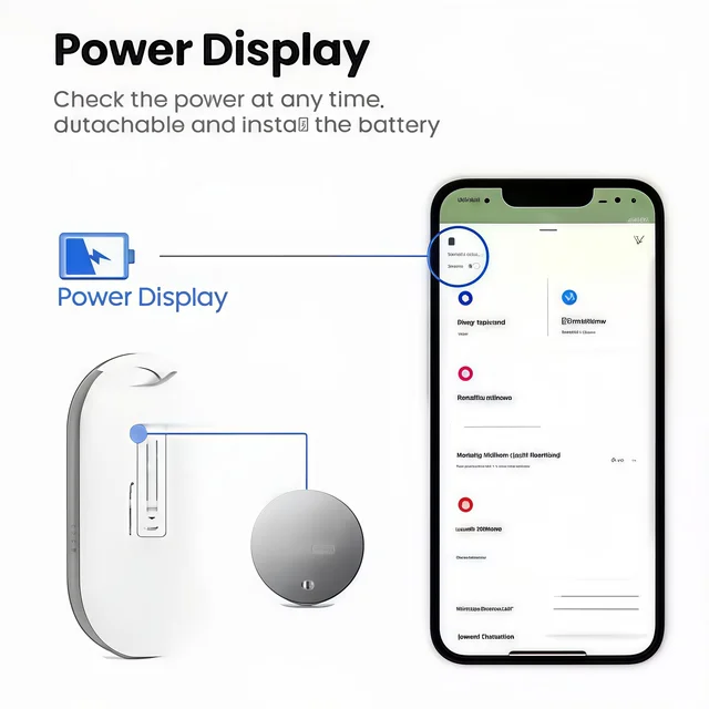 Mini GPS Tracker for Kids, Elderly & Pets – Works with Apple Find My, Bluetooth Smart Tag, Anti-Lost Device for Car, Keys & Bags 5