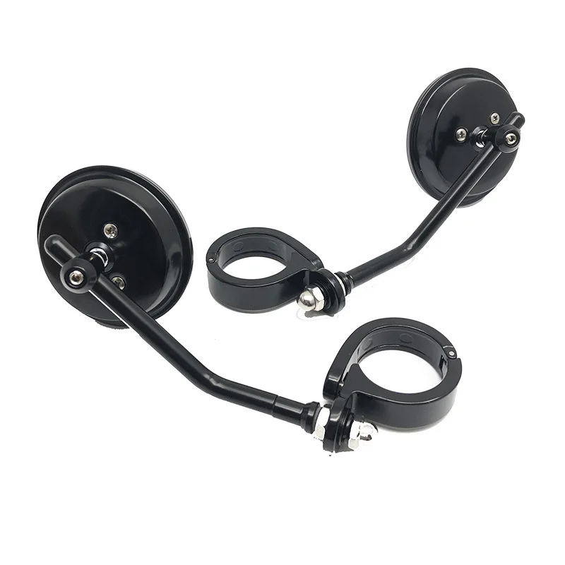 

Retro Motorcycle Caliper Clip Style Rearview Mirrors Modification Handlebar End Reversing Mirror Universal Reflector Accessories