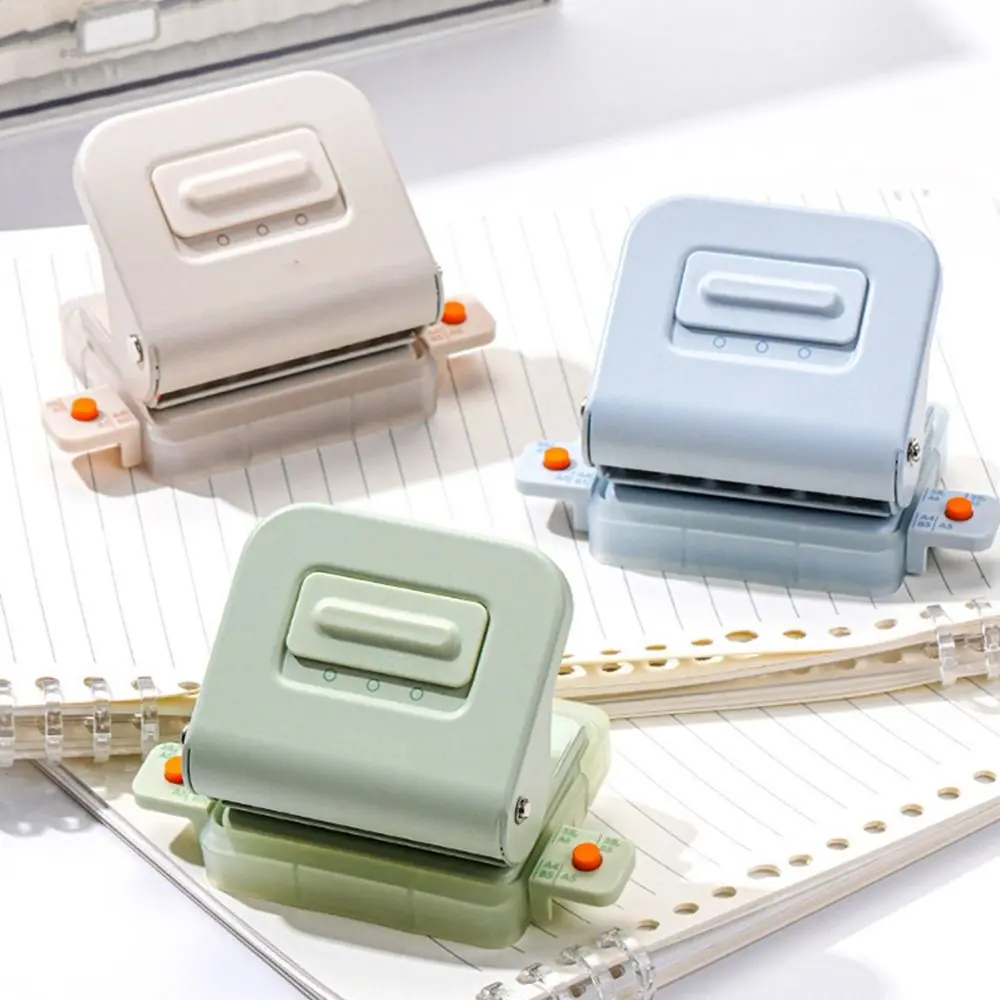 Portable 3/6Holes Loose-leaf Hole Puncher Mini Binding Tools Hole Punching Machine Hole Punching Tool School Office - 3