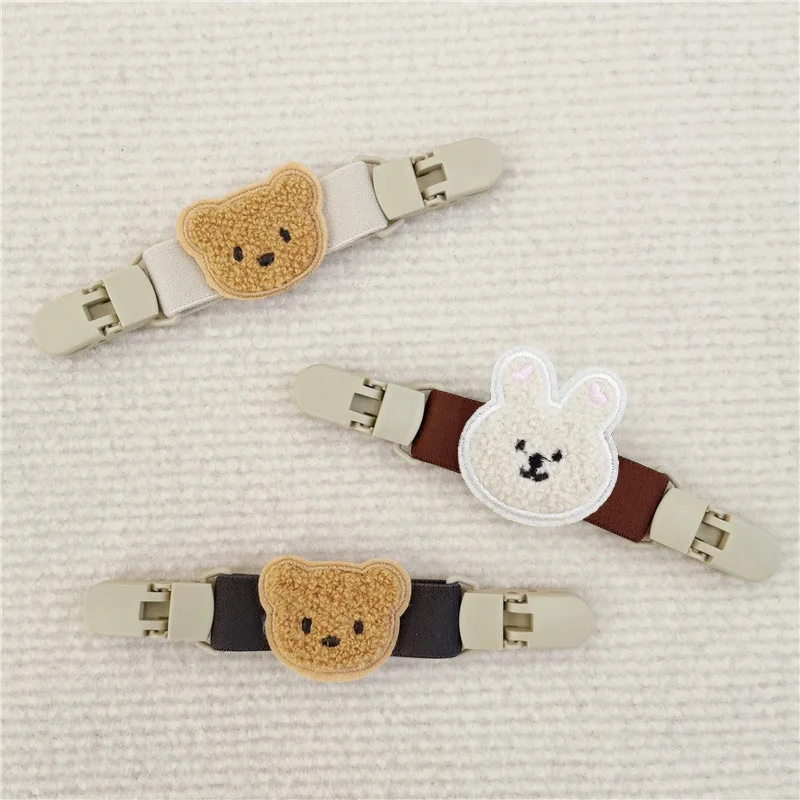 Plastic clips Plastic Pants Clips Elastic Fixed Buckle Clothes Plush Bear Waistband Extender For Baby Garment Non-slip Bed Sheet Fasteners