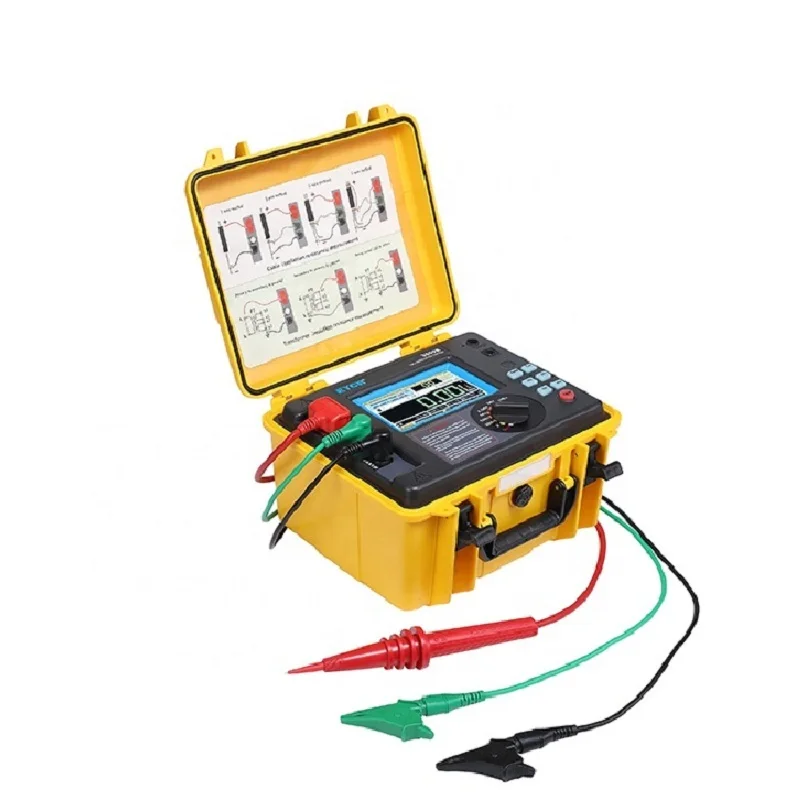 ETCR3500 ETCR3500B High Voltage Insulation Resistance Tester 5KV 10KV 5T&Omega; Digital Earth Resistance Multimeter RAMP FR DAR STEP
