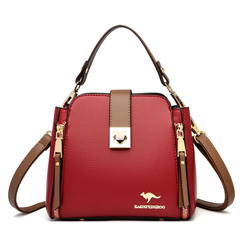 thumbnail image 1 of Bolso bandolera de piel de alta calidad para mujer, bandolera de diseñador de marca de lujo, tendencia, 2024, 1 of 5