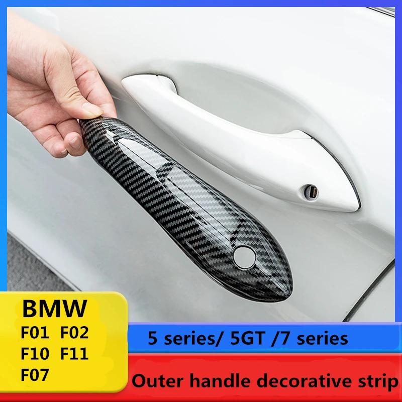 

Suitable for BMW 5 Series 5GT 7 Series modified door outer handle decorative strip F10 F11 F01 F02 F07 accessories