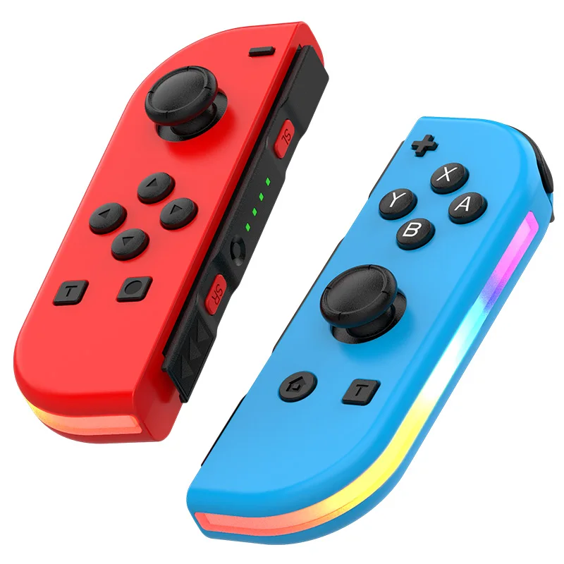 Game Controller Controller for Swith Colorful RGB Light Game Controller (L/R) Wireless joycon for Nintendo Switch Oled Dual Vibration/Motion