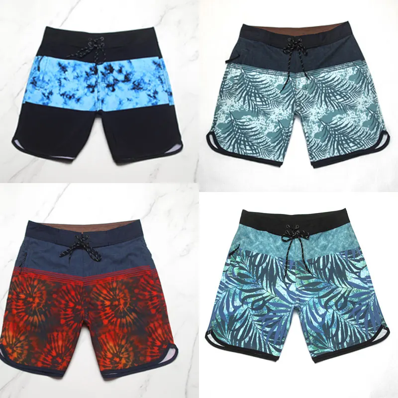 

Men's surf beach pants Fashion brand printed casual shorts 3D sport pants Stretch swim shorts Bermuda surf shorts quarter pants