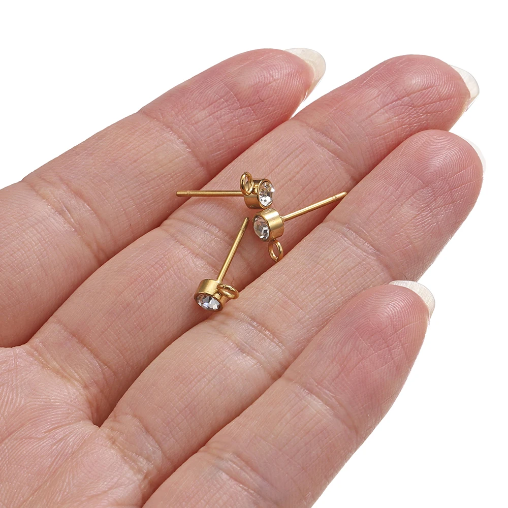 Wholesale Non-Tarnish 304 Stainless Steel Stud Earring Findings