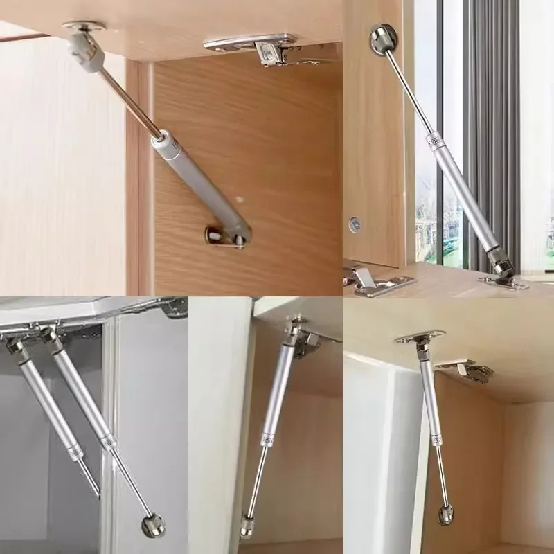 20N-200N Copper Force Cabinet Door Lift Support Gas Strut Hydraulic Spring Hinge Kitchen Cupboard Hinge Furniture Hardware Gas Spring Hinges Gas Strut Hinges Door Hinges