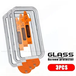 Premium Tempered Glass Screen Protector for Samsung Galaxy S25 - Easy Full Glue HD 9H Durability, Available in Multi - Pack Options (3 Front Glass)