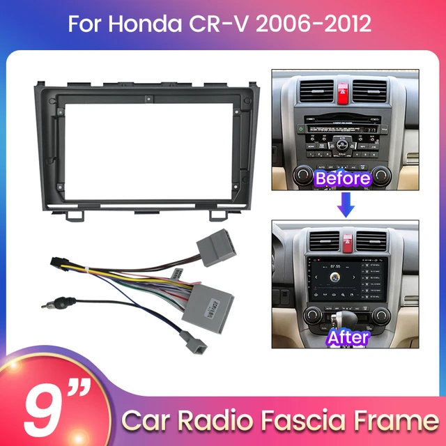 For Ford Fiesta 2006-2011 9 Inch Car Radio Android Stereo MP5 GPS Player  Casing Frame 2 Din Head Unit Fascia Cover Trim Kit - AliExpress