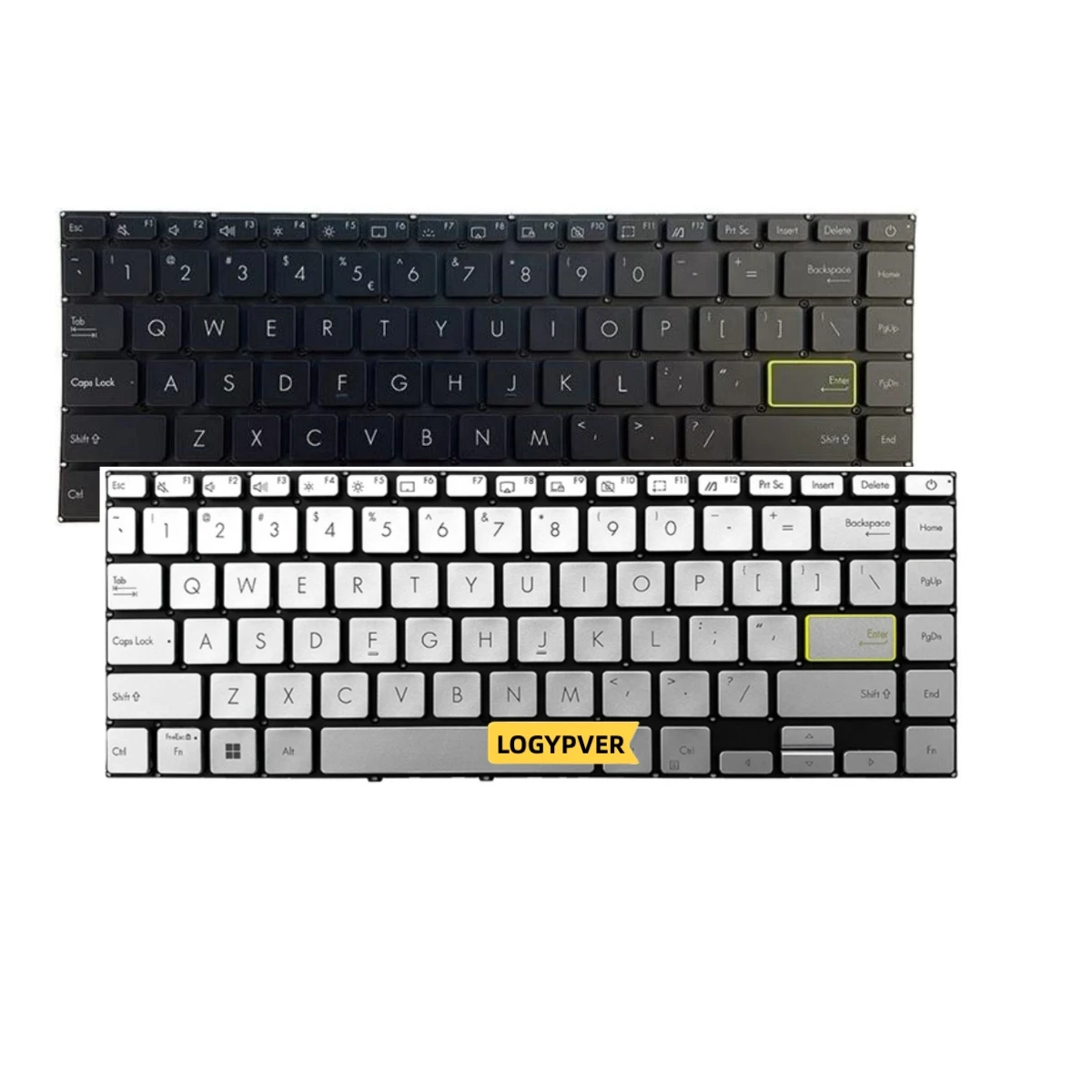

Клавиатура US для ноутбука ASUS Redolbook UX434 X421 14S S433 S4600 V4050F E410M, английская, черная, серебристая подсветка