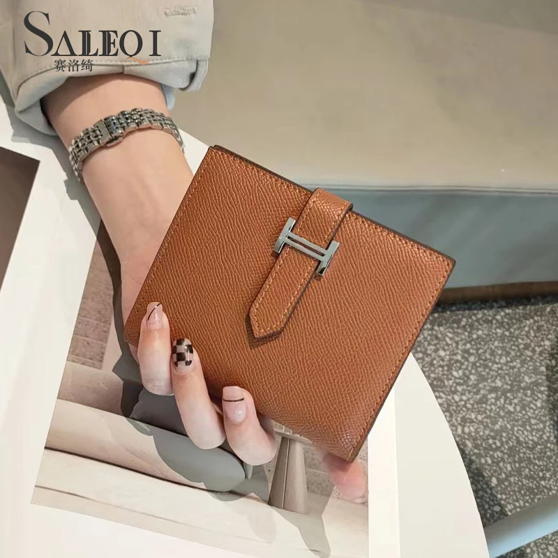 Genuine Leather Designer Women's Purses Luxury Women for Wallet Card  Holders Ladies Clutch Bags Coin Wallets 2023 - AliExpress