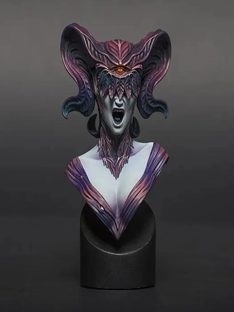 Unmontierte 1/10 antike Fantasy-Offizier-Soldatenbüste, Miniaturmodellbausätze aus Kunstharz, unbemalt