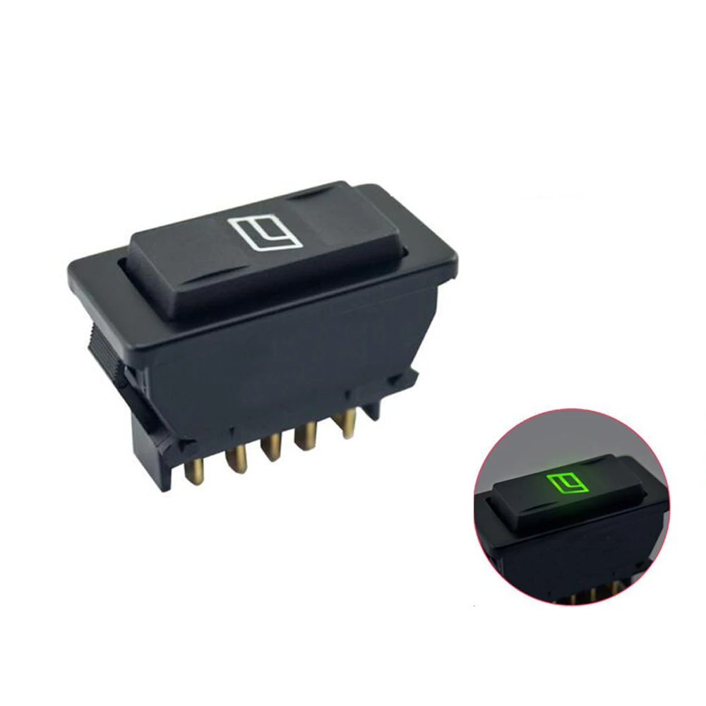 

50PCS ASW-02 DPDT 5P 20A 12VDC 10A 30VDC with LED Auto Power supply Switch Rocker switch Toggle switch button