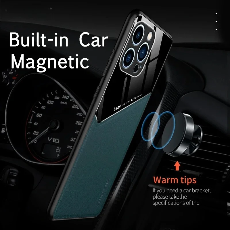Luxury Business Leather Case with PU Magnetic Closure