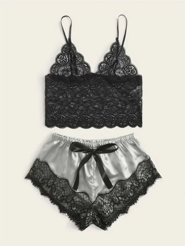 

Женская одежда для сна, атласный Шелковый пижамный комплект, Женский Топ и штаны, одежда для сна с цветочным принтом, осенняя Пижама, домашняя одежда, ночное белье