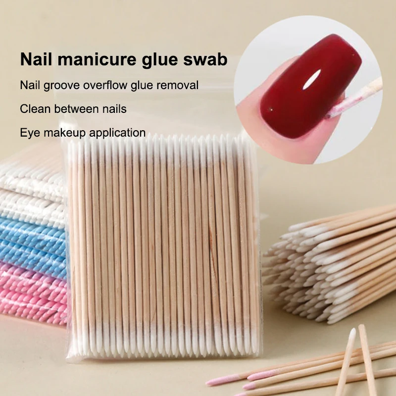 100pcs Micro Wood Cotton Swab Eyelash Extension Tools Tatoo Microblading Cleaning Wooden Sticks Cosmetic Cotton Brush Buds Tip S737ca783e828416b8acf522918023f4fj