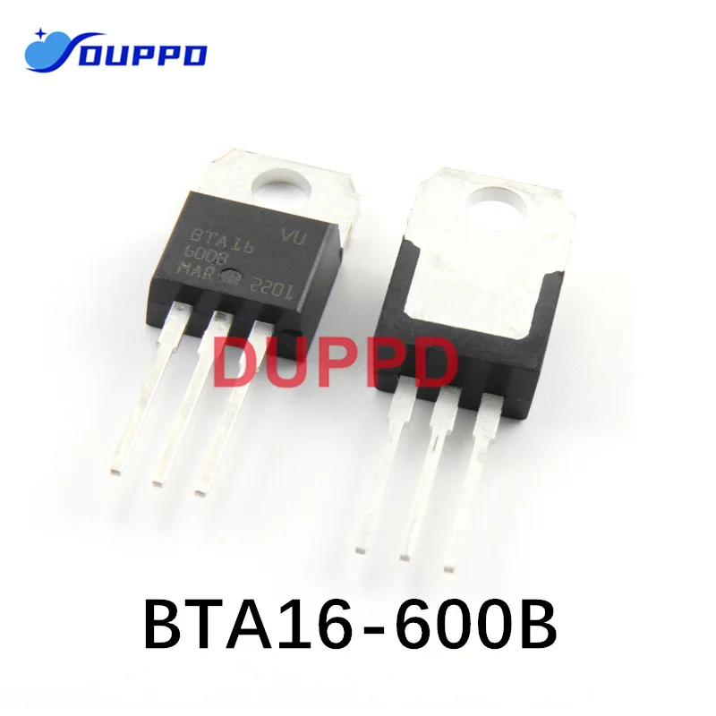 

10Pcs/Lot BTA16-600B TO-220 BTA16-600 TO220 BTA16 600V 16A TRIACS New And Original