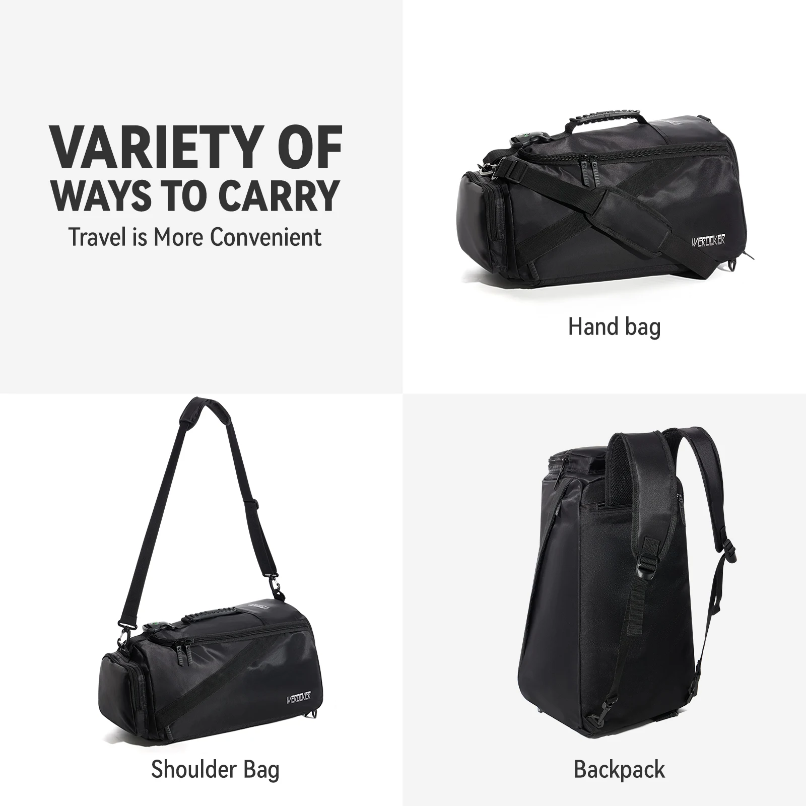 Luxury Design Men Crossbody Bags Fashion Large Capacity Men Travel Backpack Shoulder Bag Messenger Shoe Compartment Fitness Bag