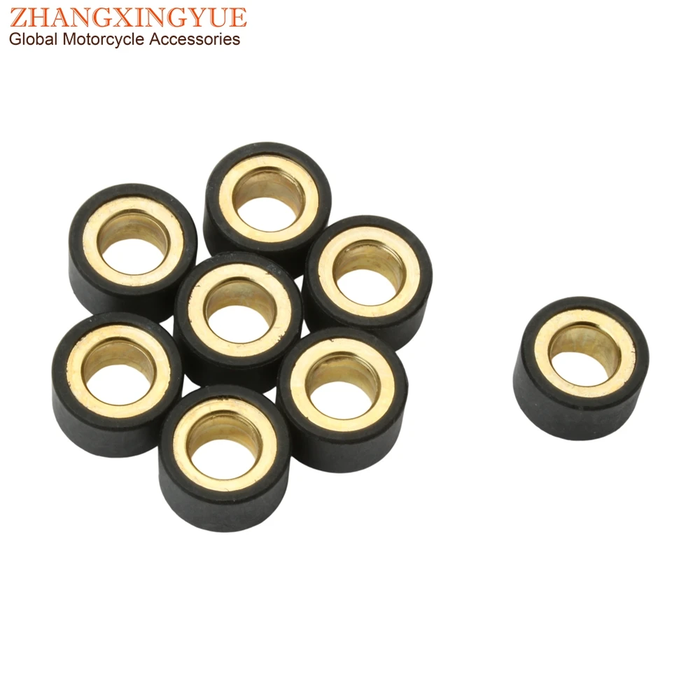 8PC Racing YP250 Performance Variator Roller 9g 13g 14g Weights 20x12mm Yamaha 250 Yp Majesty X-City X-Max 250cc motorcycle variator roller weights