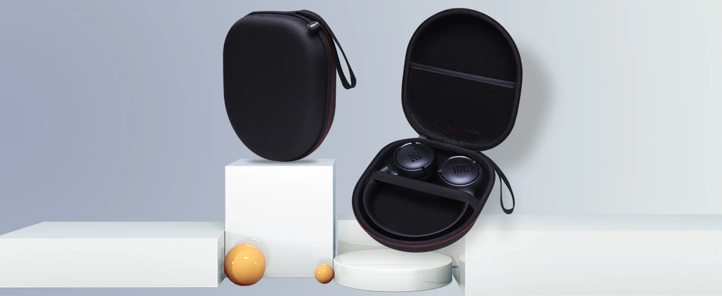 Headphone Headset Case Compatible with Anker Q20i Q30/Sony WH-CH520/JBL/BERIBES/KVIDIO Wireless On-Ear Headphones, Beige