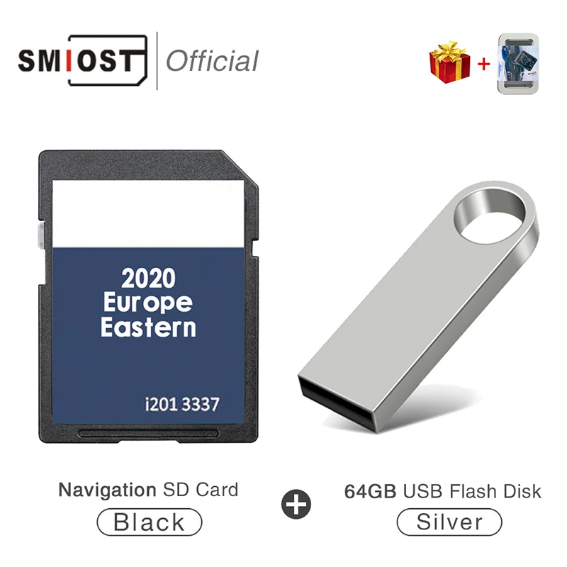 

SMIOST Navigation SD Card 8GB Sat Nav Card RNS310 East Ost Map Card Transporter Sat Nav Memory Sat Version Card