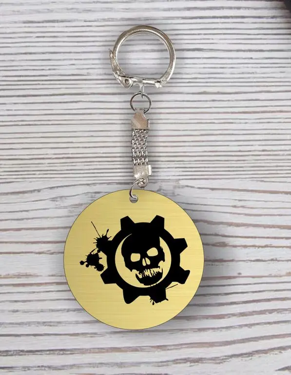 Keychain Gears 5 with engraving No. 19 | Украшения и аксессуары