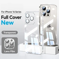 Joyroom Transparent Shockproof TPU Phone Case with Lens Protection for iPhone 15 Pro (Transparent)