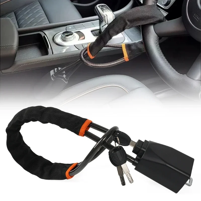 

Car Steering Wheel Lock Belt Lock Universal Anti Theft Device Car Belt Security Lock Car Lock for Most Vehicle