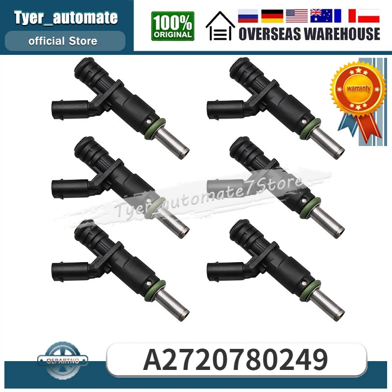 

A2720780249 6Pcs Fuel Injectors For Mercedes-Benz R350 E350 S400 GLK350 SLK280 SLK300 A 272 078 02 49