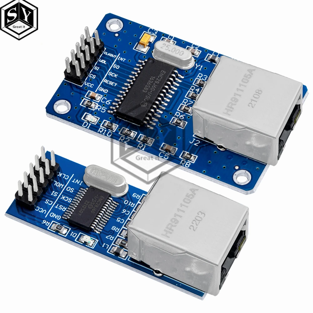 1PCS-ENC28J60-Ethernet-LAN-Network-Module-SPI-Port-For-Arduino-51LPC ...