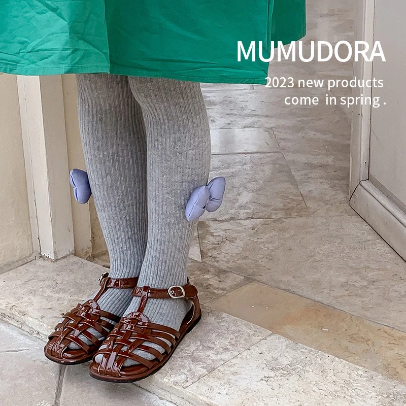 

2023 Spring Autumn Kids Children Cartoon 3D Bow Pantyhose Cotton Tights for Girls Cute 3D Animal Baby Girl Winter Clothes