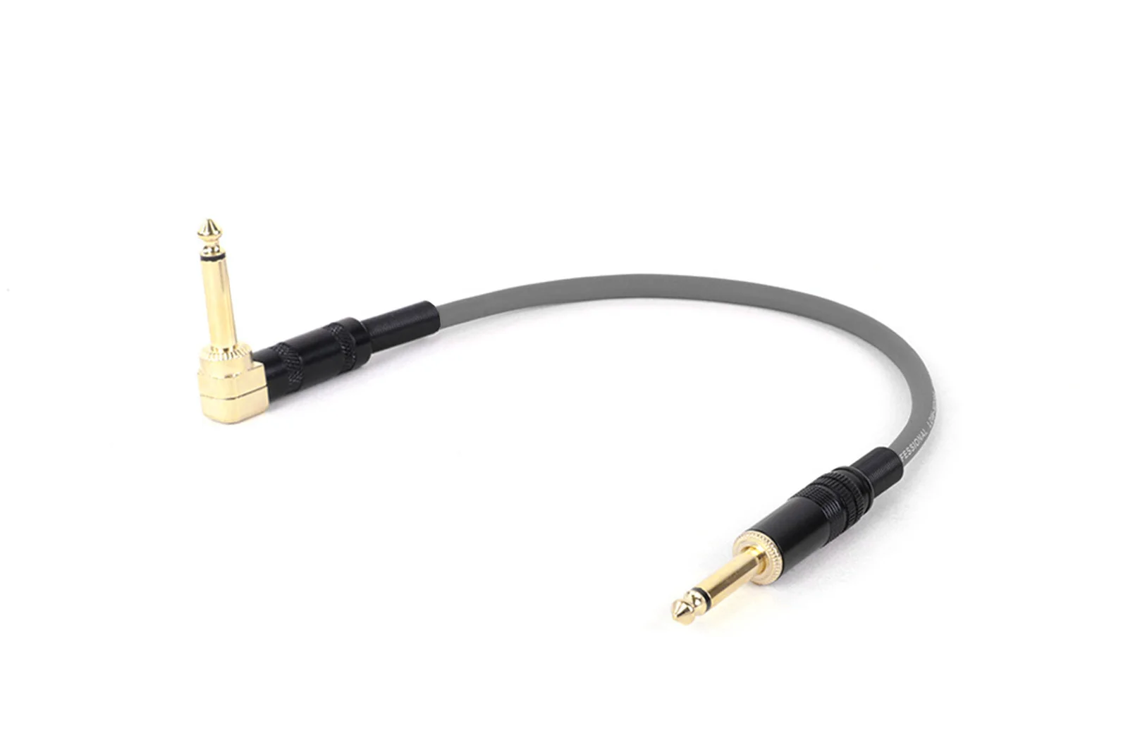 0,2 m-15 m vergoldetes 6,35 mm/6,5 mm Stecker auf Stecker 90-Grad-Winkelstück auf gerades Mono 1/4 Zoll TS-Musikinstrument-Gitarrenkabel – Detail 8