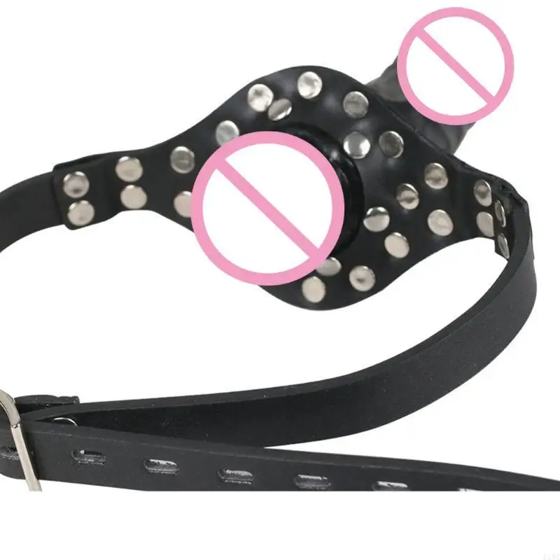 E15C Strap On Face Dildo Mouth Penis Adjustable BDSM Adult Sex Toy For Women Couples