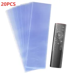 Transparent Dustproof Protective Cover for Remotes - Clear Heat Shrink Film Bag (20PCS 6X25CM)