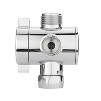 1/2 Inch Three Way T-adapter  For Toilet Bidet Shower Head Diverter Bathroom accessories 2