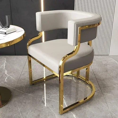 

Armchair Luxury Dining Chair Restaurant Hotel Throne Relax Dinning Chair Office Accent Chaise Salle A Manger Nordic Furniture