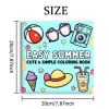 EASY SUMMER Bold-easy Patterns Coloring Book for Adults Cute Drawing Book Perfect Gift for Party and Birthday 2